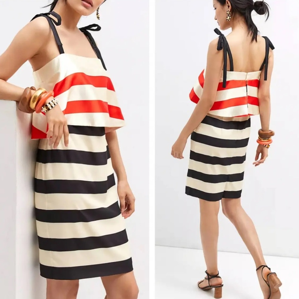 BNWT!!! MARE MARE X Anthropology Striped Dress $170.00!!!